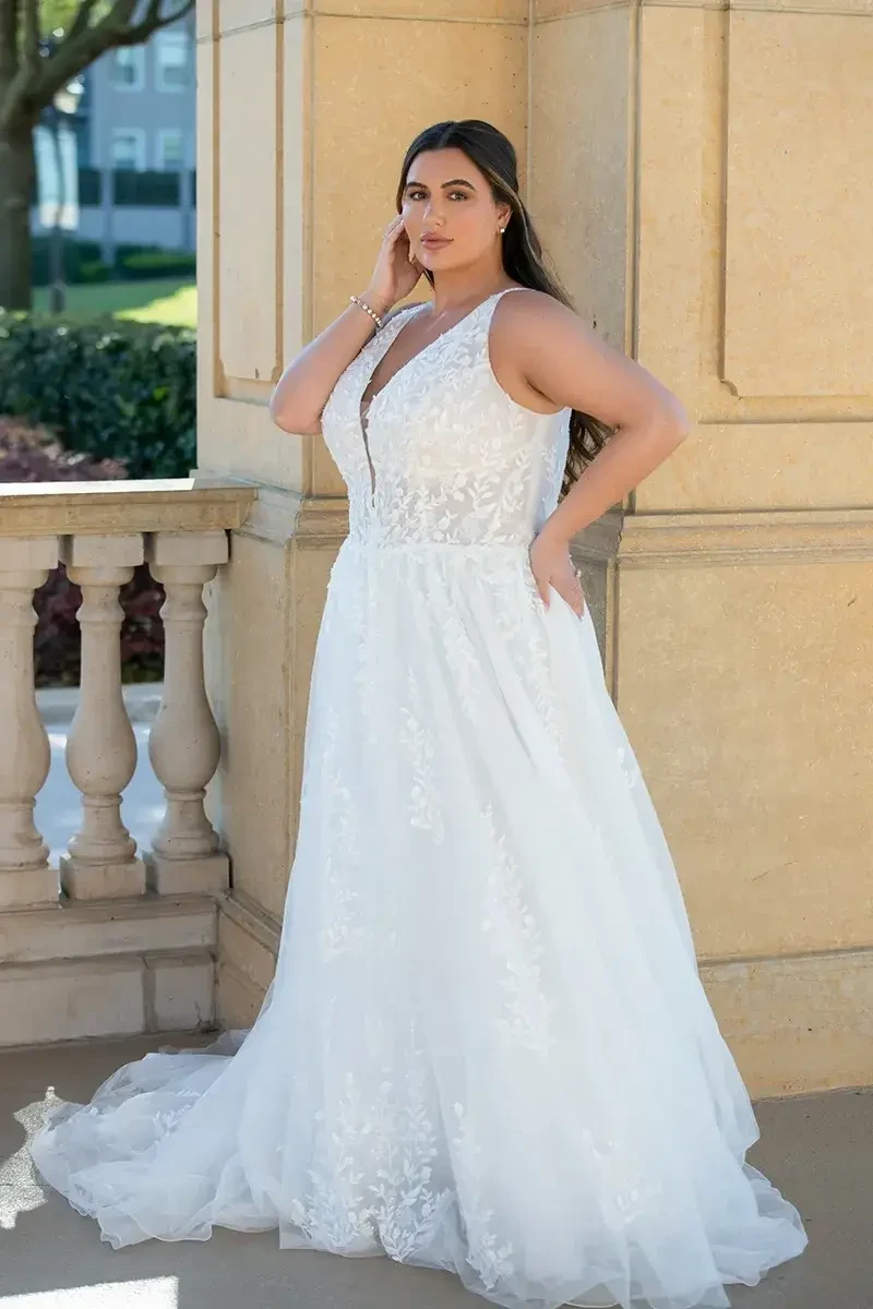 Flattering Silhouettes: The Best Wedding Dress Styles for Curvy Brides Image
