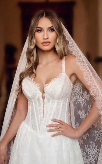 Essense of Australia D4315 #2 IVORY GOWN/Porcelain ILLUSION thumbnail