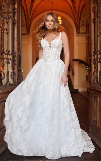 Essense of Australia D4315 #0 IVORY GOWN/Porcelain ILLUSION thumbnail