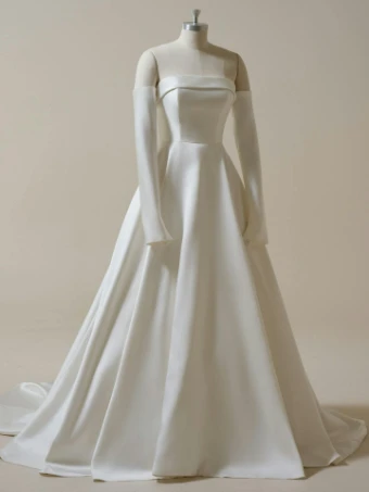 Rebecca Ingram ELIZABETH MARIE (Accessory - Detachable Cap-Sleeves - Satin) #1 thumbnail