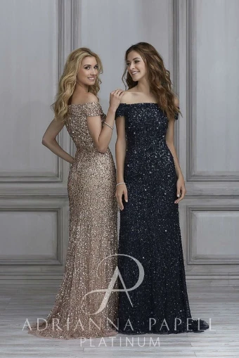 Christina Wu Evening 40541 #0 Black Navy thumbnail