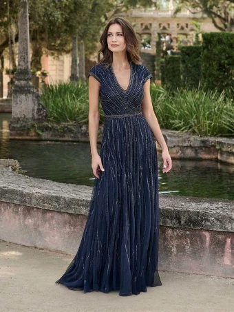 Christina Wu Evening 40566 #0 Navy thumbnail
