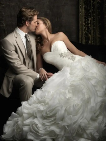 Allure Bridals 8950 #0 Champagne/Silver thumbnail