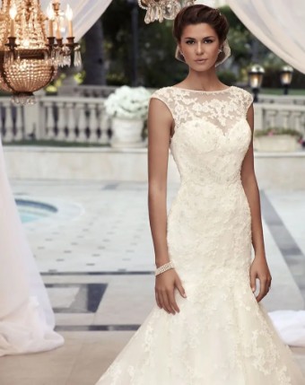 Casablanca Bridal 2110 #2 White/White/Silver thumbnail