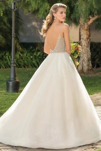 Casablanca Bridal Effie #1 Ivory/Silver thumbnail