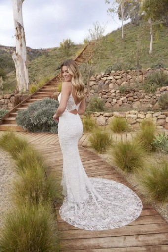 Casablanca Bridal Polly #1 Ivory/Nude thumbnail