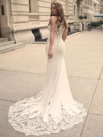 Maggie Sottero AUDRINA #0 Ivory/ Natural Illusion thumbnail