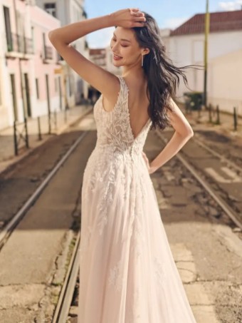 Maggie Sottero JODIE #3 Ivory over Soft Nude thumbnail