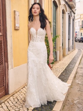 Maggie Sottero HAILEY #0 Ivory/Pewter Accent thumbnail
