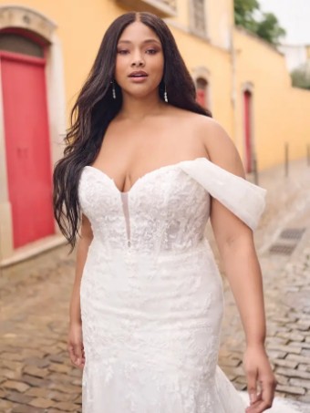 Maggie Sottero HAILEY #1 Ivory over Misty Mauve thumbnail