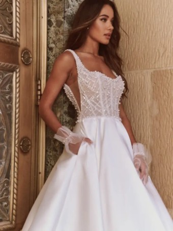 Maggie Sottero ZACASHA #2 Ivory/Silver Accent thumbnail