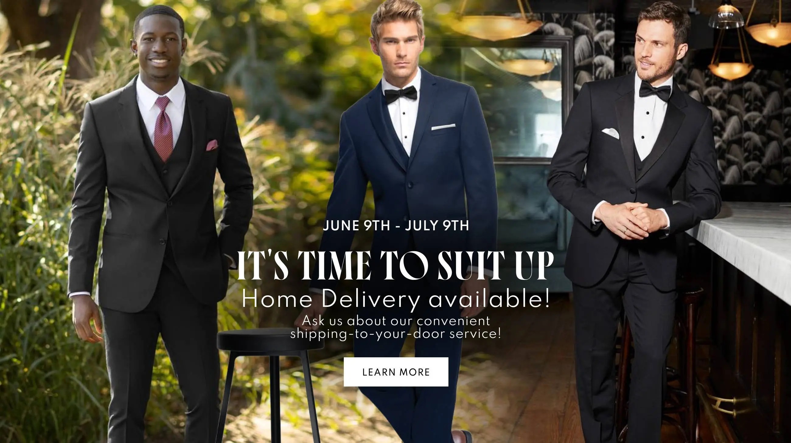 It's Time to Suit Up event desktop banner