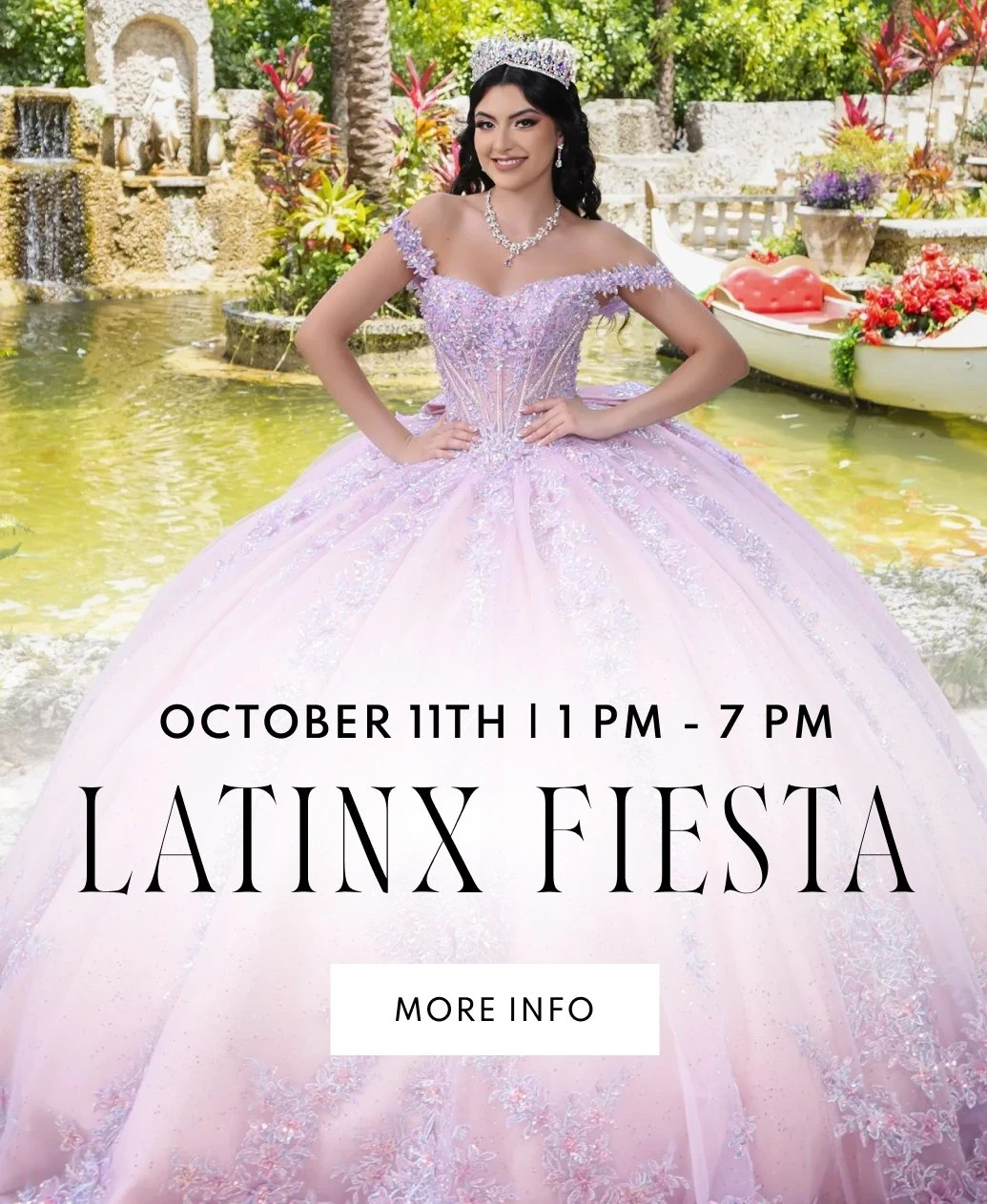 Model wearing quince gown, mobile banner